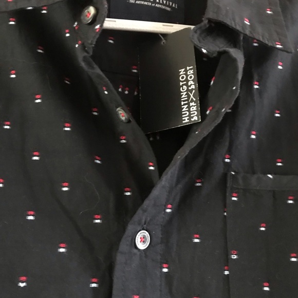 Men's Blue Patterned Shirt - Picture 2 of 2